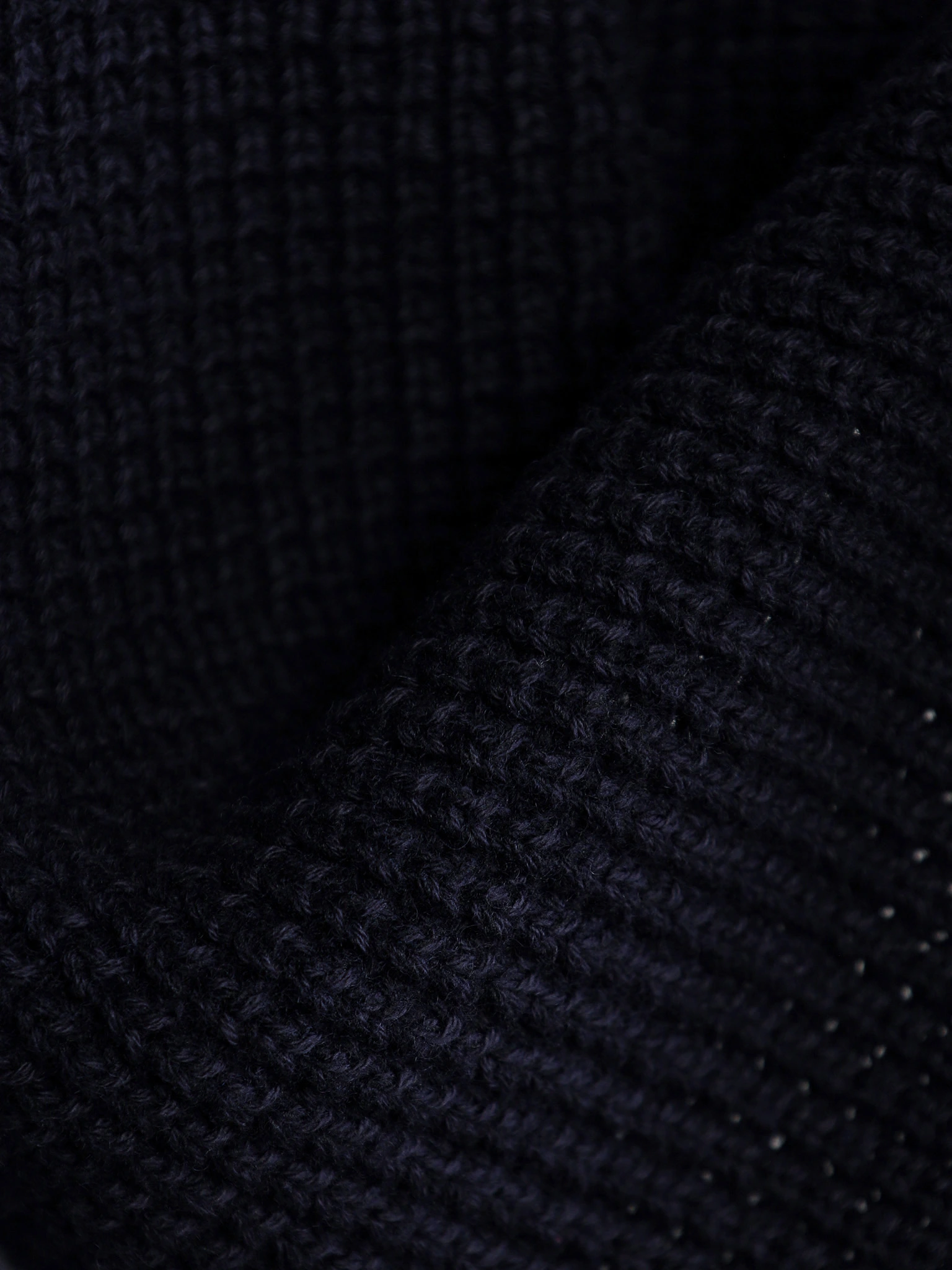 Шарф синего цвета из смесового хлопка